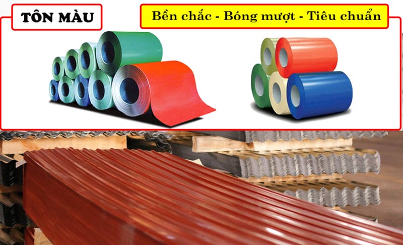 Tôn màu sóng thần đa dạng màu sắc, vững bền với thời gian