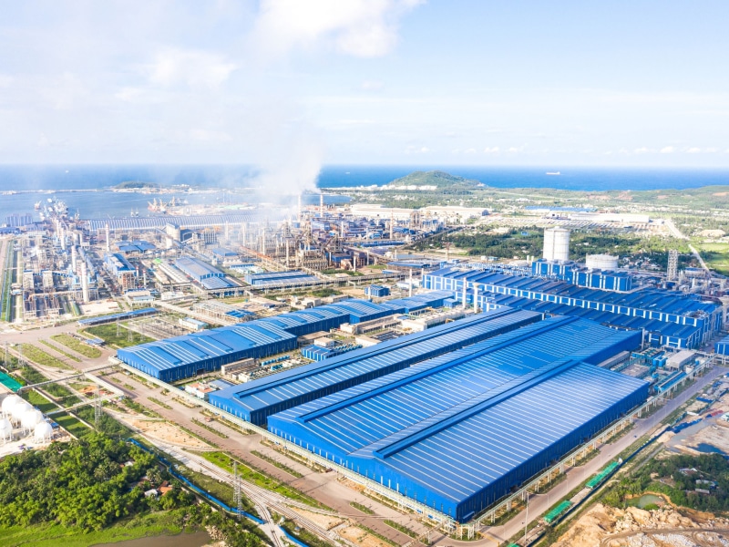 Quy mô rộng lớn của nhà máy sản xuất thép Hòa Phát