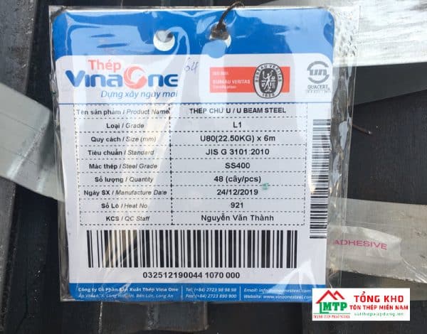 Mác thép U80 thương hiệu VinaOne