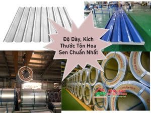 Tham khảo Độ Dày, Kích Thước Tôn Hoa Sen Chuẩn Nhất Hiện Nay
