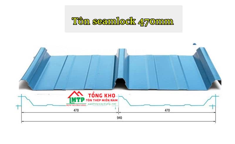 Tôn seamlock Đông Á 470