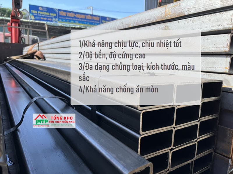 Một số ưu điểm của thép hộp 100x200