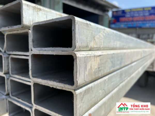 Thép hộp mạ kẽm 50x100