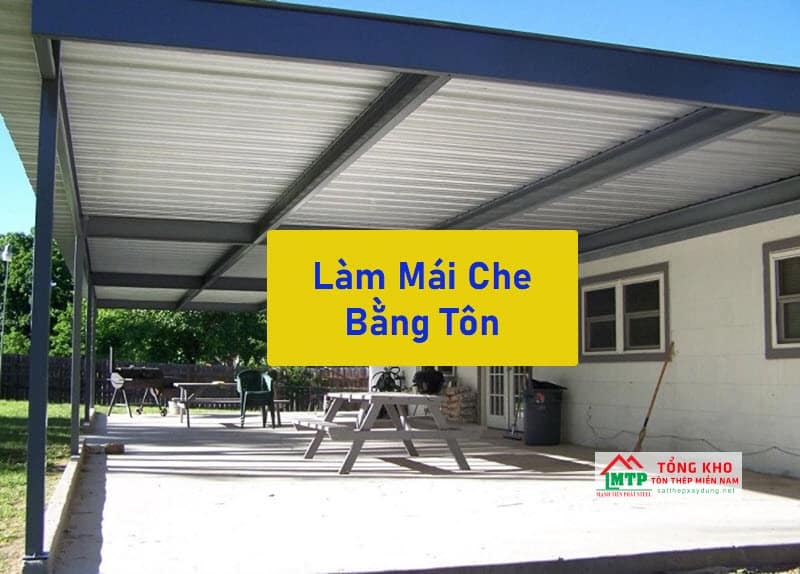 Tìm hiểu chi phí làm mái che bằng tôn bao nhiêu? Liên hệ MTP để nhận ngay ưu đãi 5%