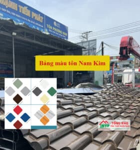Bảng màu tôn Nam Kim mới nhất hôm nay - Liên hệ ngay để được tư vấn về sản phẩm
