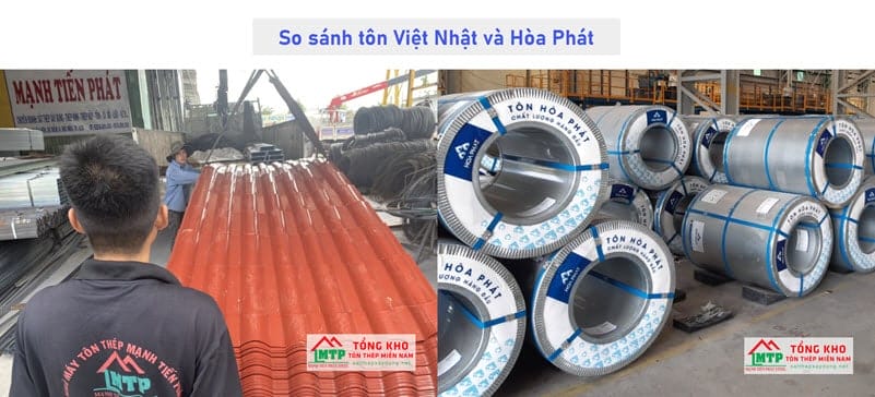 So sánh tôn Việt Nhật và Hòa Phát