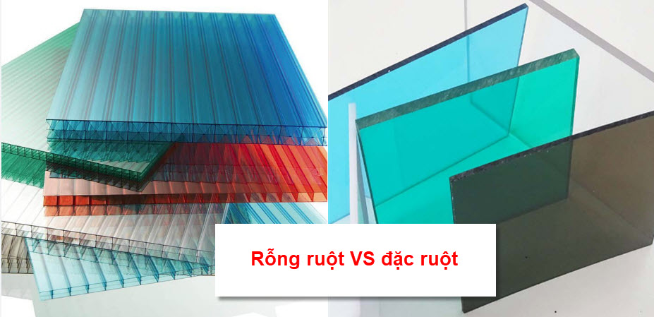 Tôn nhựa trong suốt rỗng ruột và đặc ruột