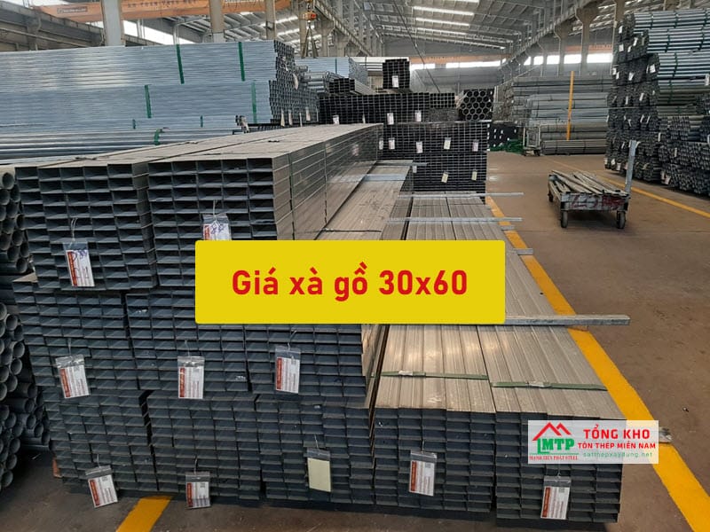 Tham khảo bảng giá xà gồ 30x60 mới nhất hôm nay - Liên hệ ngay Ck 5%