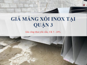 Giá máng xối inox tại Quận 3