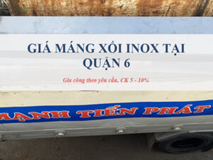 Giá máng xối inox tại Quận 6