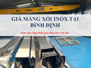 Giá máng xối inox tại Bình Định
