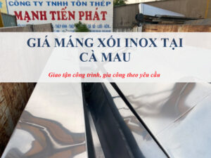 Giá máng xối inox tại Cà mau