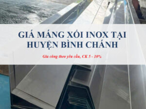 Giá máng xối inox tại Huyện Bình Chánh
