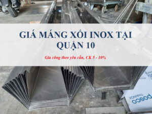 Giá máng xối inox tại Quận 10