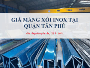 Giá máng xối inox tại Quận Tân Phú