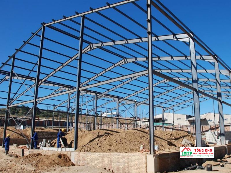 Ứng dụng thép H175 làm nhà tiền chế
