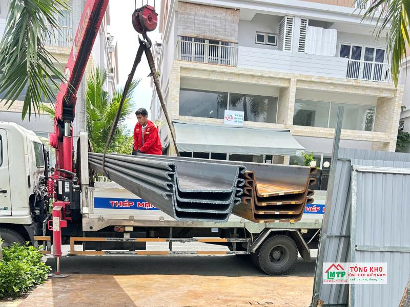 Tôn Thép Mạnh Tiến Phát cho thuê cừ larsen toàn Miền Nam, giao nhanh đến công trình